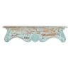 Promo 🤩 32" Blue Wood Rustic Wall Shelf by Ivory and Iris 💯