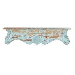 Promo π€© 32" Blue Wood Rustic Wall Shelf by Ivory and Iris π―