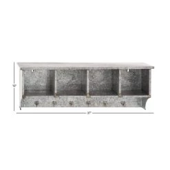 Best reviews of 𧨠Silver Metal Farmhouse Wall Shelf by Ivory and Iris π 14 Best reviews of 𧨠Silver Metal Farmhouse Wall Shelf by Ivory and Iris π -Cheap Ivory and Iris Store D364375S 7