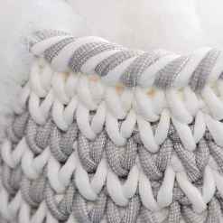 Best Pirce 🧨 Gray Polyester Country Storage Basket Set by Ivory and Iris 😍 -Cheap Ivory and Iris Store D364380S 5