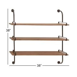 Brand new π Brown 3-Tier Industrial Wood Wall Shelf by Ivory and Iris π₯ 12 Brand new π Brown 3-Tier Industrial Wood Wall Shelf by Ivory and Iris π₯ -Cheap Ivory and Iris Store D364386S 6