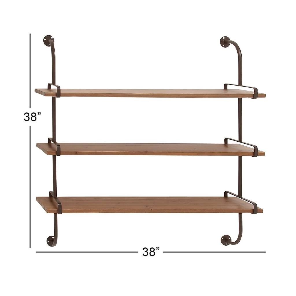 Brand new π Brown 3-Tier Industrial Wood Wall Shelf by Ivory and Iris π₯ 6 Brand new π Brown 3-Tier Industrial Wood Wall Shelf by Ivory and Iris π₯ - Image 6