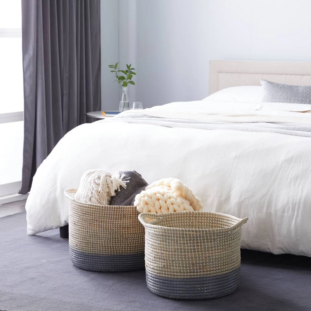 Buy π Brown Sea Grass Contemporary Storage Basket Set by Ivory and Iris π 6 Buy π Brown Sea Grass Contemporary Storage Basket Set by Ivory and Iris π - Image 6