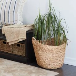 Buy 🌟 Brown Sea Grass Contemporary Storage Basket by Ivory and Iris 👏 -Cheap Ivory and Iris Store D364392S 7