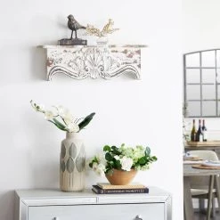 Deals ✨ Brown Wood Vintage Wall Shelf by Ivory and Iris 😀 -Cheap Ivory and Iris Store D364394S 8