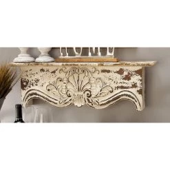 Deals ✨ Brown Wood Vintage Wall Shelf by Ivory and Iris 😀 -Cheap Ivory and Iris Store D364394S 9