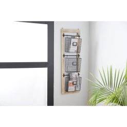 Best deal 🌟 Black Metal Farmhouse Magazine Rack Holder by Ivory and Iris ⌛ -Cheap Ivory and Iris Store D364401S 10