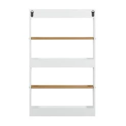 Cheapest 🧨 White MDF Glam Wall Shelves by Ivory and Iris 🔔 -Cheap Ivory and Iris Store D364408S 6