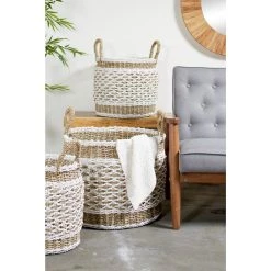 Brand new ❤️ Brown Plastic Vintage Storage Basket Set by Ivory and Iris ❤️ 17 Brand new ❤️ Brown Plastic Vintage Storage Basket Set by Ivory and Iris ❤️ -Cheap Ivory and Iris Store D364410S 9