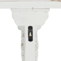 Flash Sale 🌟 White Wood Farmhouse Wall Shelf by Ivory and Iris 🔥 -Cheap Ivory and Iris Store D364418S 5