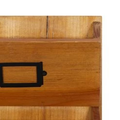 Cheapest 🎉 Brown Wood Traditional Magazine Rack Holder by Ivory and Iris 🧨 -Cheap Ivory and Iris Store D364420S 4