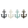Outlet 🎁 Multi Colored Metal Coastal Wall Hook, 4ct. by Ivory and Iris 👍