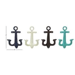 Outlet 🎁 Multi Colored Metal Coastal Wall Hook, 4ct. by Ivory and Iris 👍 -Cheap Ivory and Iris Store D364421S 7