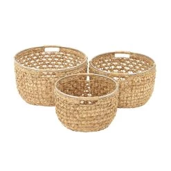 Best Pirce 🎉 Tan Sea Grass Natural Storage Basket Set by Ivory and Iris 🧨