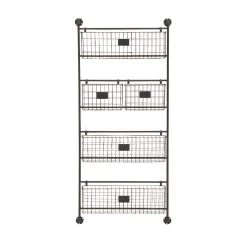 Hot Sale 😀 61" Black Metal Industrial Magazine Rack Holder by Ivory and Iris ✨