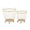 Best reviews of 🎁 Modern Gold Metallic Rolling Basket Set by Ivory and Iris 👍