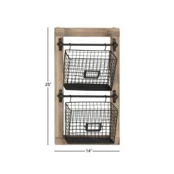 Best deal 👏 25" Black Metal Farmhouse Magazine Rack Holder by Ivory and Iris 🌟 -Cheap Ivory and Iris Store D364431S 6