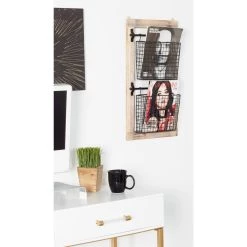 Best deal 👏 25" Black Metal Farmhouse Magazine Rack Holder by Ivory and Iris 🌟 -Cheap Ivory and Iris Store D364431S 7