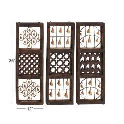 Wholesale 👍 36" Brown Metal Farmhouse Wall Decor, 3ct. by Ivory and Iris ✨ -Cheap Ivory and Iris Store D365277S 8