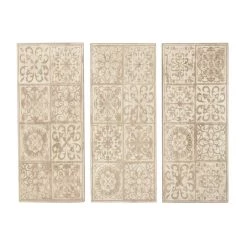 Discount 🔔 38" Beige Wood Farmhouse Wall Decor, 3ct. by Ivory and Iris 🔥