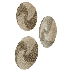 Promo 🔥 Beige Natural Contemporary Abstract Wall Decor Set by Ivory and Iris 💯 -Cheap Ivory and Iris Store D365287S 2