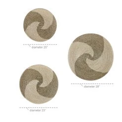 Promo 🔥 Beige Natural Contemporary Abstract Wall Decor Set by Ivory and Iris 💯 -Cheap Ivory and Iris Store D365287S 7