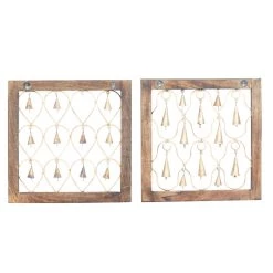 Flash Sale 🔥 16" Brown Mango Wood Farmhouse Wall Decor, 2ct. by Ivory and Iris ❤️ -Cheap Ivory and Iris Store D365290S 7