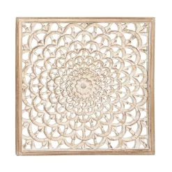 Deals ✔️ 36" Light Brown Wood Traditional Ornamental Wall Decor by Ivory and Iris ⌛
