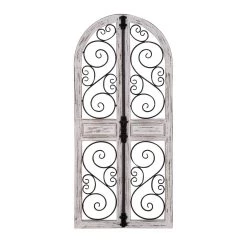 Best reviews of ๐คฉ 52" Gray Wood Vintage Ornamental Wall Decor by Ivory and Iris ๐