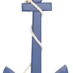 Top 10 ❤️ Blue Coastal Anchor Wood Wall Décor by Ivory and Iris ⌛ -Cheap Ivory and Iris Store D365306S 3