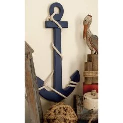 Top 10 ❤️ Blue Coastal Anchor Wood Wall Décor by Ivory and Iris ⌛ -Cheap Ivory and Iris Store D365306S 7