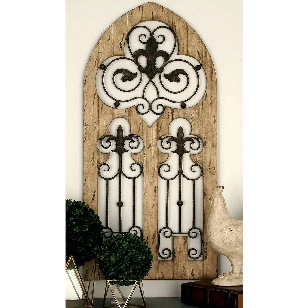 Flash Sale π 50" Brown Rustic Metal & Wood Arched Gate Wall Décor by Ivory and Iris π€© 7 Flash Sale π 50" Brown Rustic Metal & Wood Arched Gate Wall Décor by Ivory and Iris π€© - Image 7