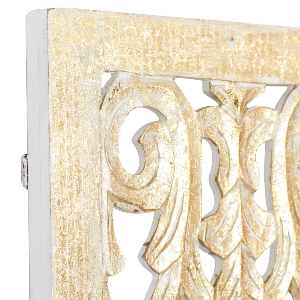 Outlet ⭐ Gold Traditional Ornamental Wood Wall Décor by Ivory and Iris ⭐ 3 Outlet ⭐ Gold Traditional Ornamental Wood Wall Décor by Ivory and Iris ⭐ - Image 3