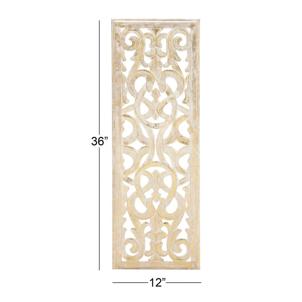 Outlet ⭐ Gold Traditional Ornamental Wood Wall Décor by Ivory and Iris ⭐ 6 Outlet ⭐ Gold Traditional Ornamental Wood Wall Décor by Ivory and Iris ⭐ - Image 6