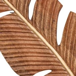 Cheapest 💯 Brown Mango Wood Coastal Leaf Wall Décor Set by Ivory and Iris 🔥 10 Cheapest 💯 Brown Mango Wood Coastal Leaf Wall Décor Set by Ivory and Iris 🔥 -Cheap Ivory and Iris Store D365326S 3