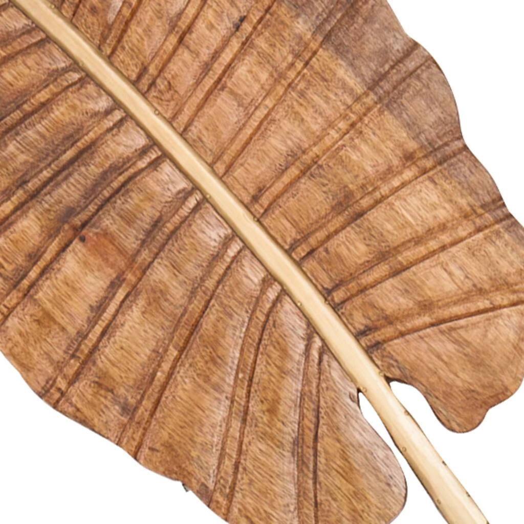 Cheapest 💯 Brown Mango Wood Coastal Leaf Wall Décor Set by Ivory and Iris 🔥 5 Cheapest 💯 Brown Mango Wood Coastal Leaf Wall Décor Set by Ivory and Iris 🔥 - Image 5