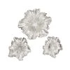 Budget 👏 Silver Polystone Eclectic Floral Wall Décor Set by Ivory and Iris 👍