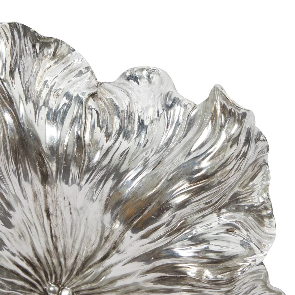Budget π Silver Polystone Eclectic Floral Wall Décor Set by Ivory and Iris π 3 Budget π Silver Polystone Eclectic Floral Wall Décor Set by Ivory and Iris π - Image 3