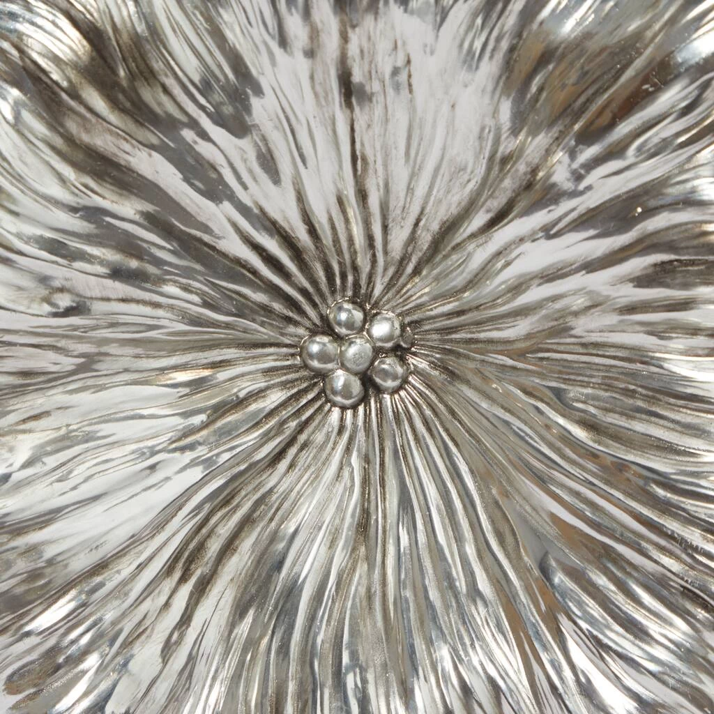 Budget π Silver Polystone Eclectic Floral Wall Décor Set by Ivory and Iris π 4 Budget π Silver Polystone Eclectic Floral Wall Décor Set by Ivory and Iris π - Image 4