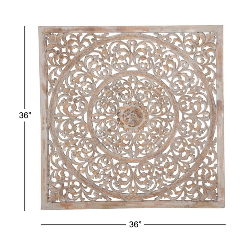 New π 36" Brown Floral Radial Wood Wall Décor by Ivory and Iris π₯ 5 New π 36" Brown Floral Radial Wood Wall Décor by Ivory and Iris π₯ - Image 5