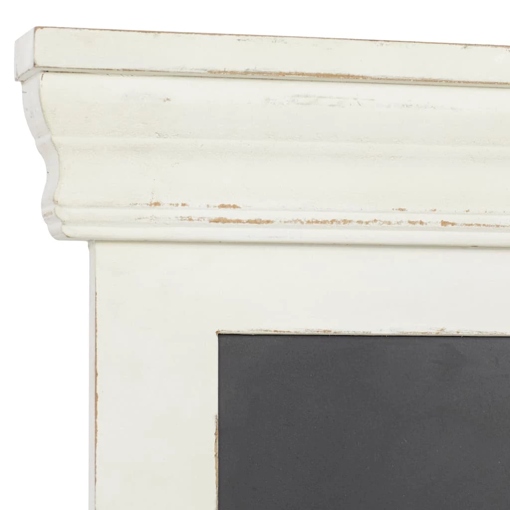 Wholesale ✨ White Wooden Memo Board Shelf with Hooks by Ivory and Iris 🌟 3 Wholesale ✨ White Wooden Memo Board Shelf with Hooks by Ivory and Iris 🌟 - Image 3