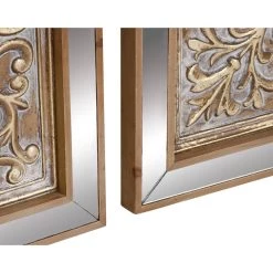 Deals 💯 Brown & Silver Metal Glam Floral Wall Décor Set by Ivory and Iris 🎉 -Cheap Ivory and Iris Store D365336S 3