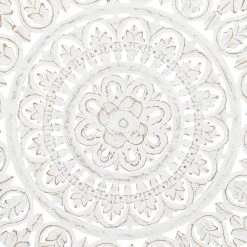 Outlet 👍 36" White Traditional Floral Wood Wall Décor by Ivory and Iris ✔️ -Cheap Ivory and Iris Store D365339S 5