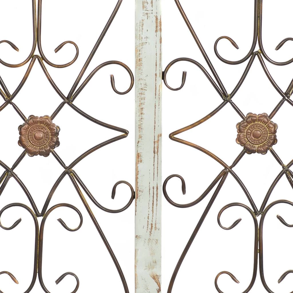 Best reviews of π 46" White & Brown Rustic Metal & Wood Arched Gate Wall Décor by Ivory and Iris π 2 Best reviews of π 46" White & Brown Rustic Metal & Wood Arched Gate Wall Décor by Ivory and Iris π - Image 2
