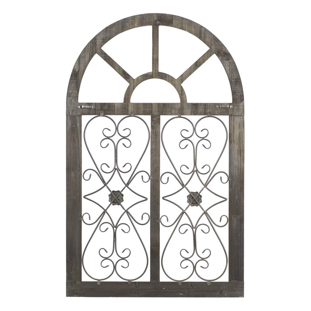 Best reviews of π 46" White & Brown Rustic Metal & Wood Arched Gate Wall Décor by Ivory and Iris π 5 Best reviews of π 46" White & Brown Rustic Metal & Wood Arched Gate Wall Décor by Ivory and Iris π - Image 5
