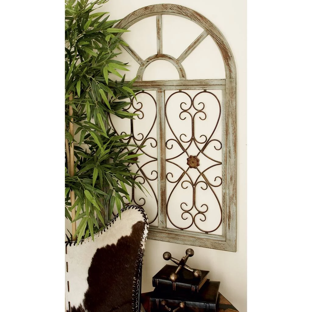 Best reviews of π 46" White & Brown Rustic Metal & Wood Arched Gate Wall Décor by Ivory and Iris π 6 Best reviews of π 46" White & Brown Rustic Metal & Wood Arched Gate Wall Décor by Ivory and Iris π - Image 6