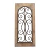 Cheap 🛒 23" Brown Rustic Metal & Wood Arched Gate Wall Décor by Ivory and Iris 😀