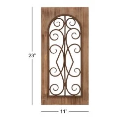 Cheap π 23" Brown Rustic Metal & Wood Arched Gate Wall Décor by Ivory and Iris π 9 Cheap π 23" Brown Rustic Metal & Wood Arched Gate Wall Décor by Ivory and Iris π -Cheap Ivory and Iris Store D365345S 7