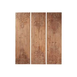 Cheap ❤️ 55" Brown Wood Rustic Wall Decor, 3ct. by Ivory and Iris 👍