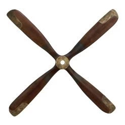 Hot Sale 👍 44" Brown Wood Industrial Propeller Wall Decor by Ivory and Iris 🎉